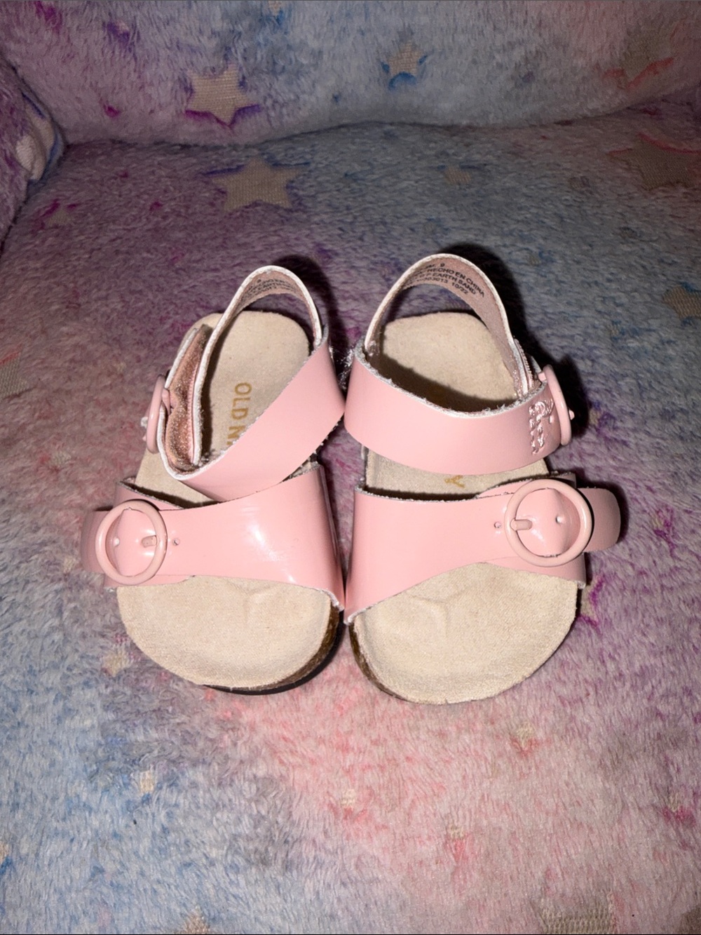 Old Navy Light Pink Toddler Buckle Sandals